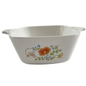 Corningware White Floral Bakeware